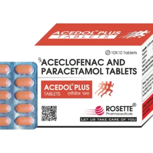 Acedol Plus: Aceclofenac 100mg + Paracetamol 325mg
