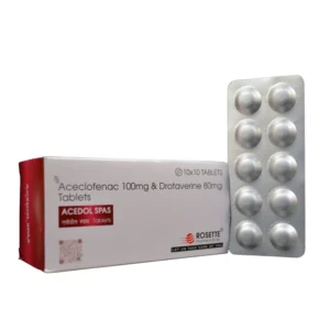 Acedol Spas: Aceclofenac 100mg + Drotaverine HCL 80 mg
