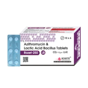 Azithromycin 250mg + Lactic Acid Bacillus Tablet