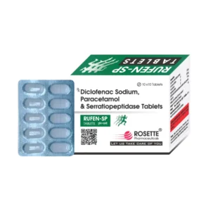Diclofenac 50mg + Paracetamol 325mg + Serratiopeptidase 15mg Tablet