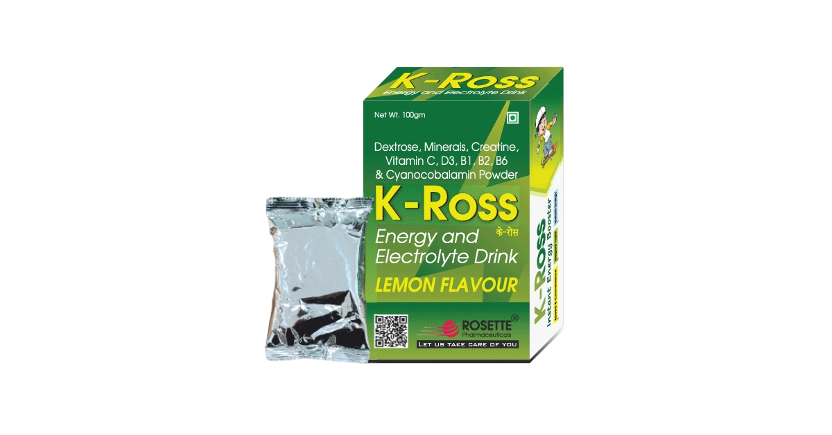 Zinc ORS Powder for Rehydration & Immunity – K-ROSS Lemon