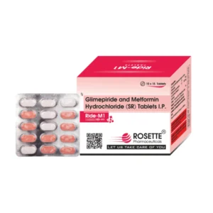Metformin 500mg + Glimepiride 1mg tablet