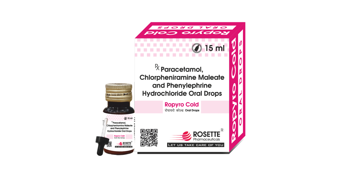 Ropyro Cold Drops – Paracetamol, Phenylephrine & Chlorpheniramine