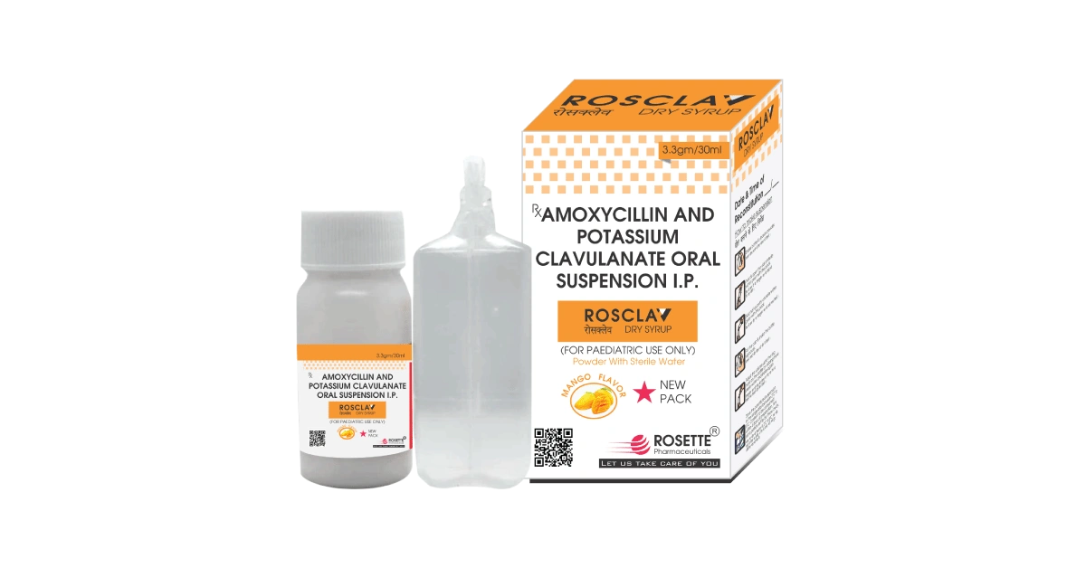 Rosclav Dry Syrup with Sterile Water