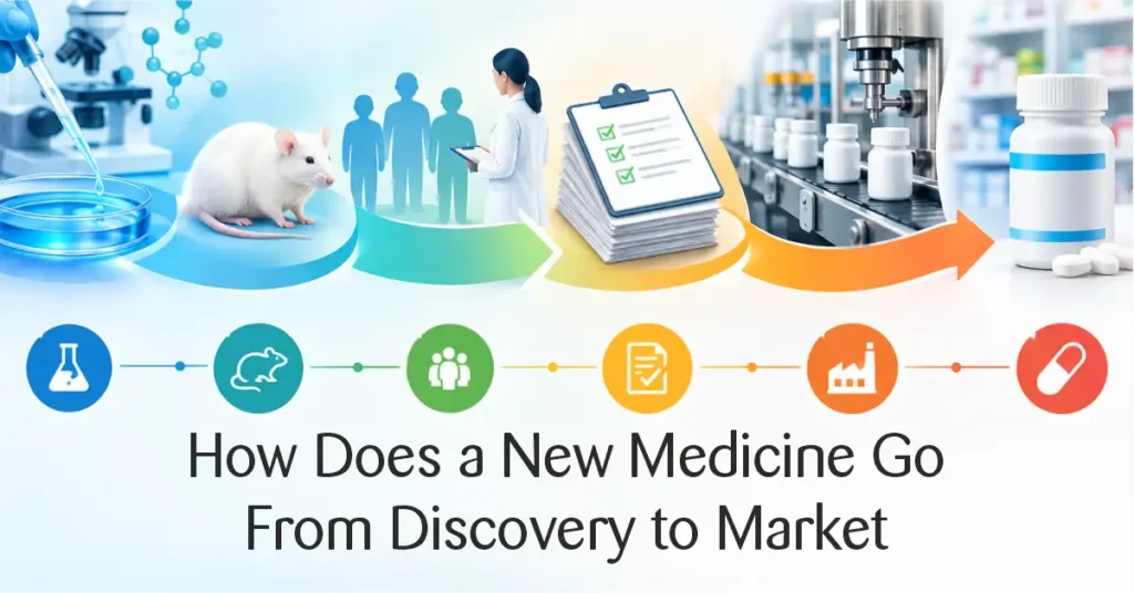 how does a new medicine go from discovery to market