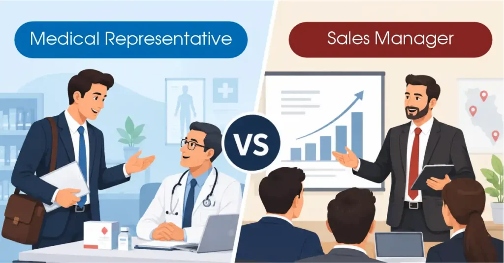 medical representative vs sales manager