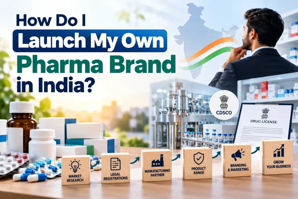 how do I launch my own pharma brand in India