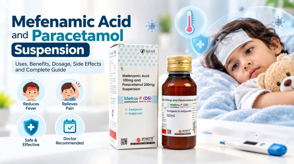 mefenamic acid and paracetamol suspension